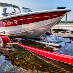 Boat loading on trailer with Caliber BunkWrap